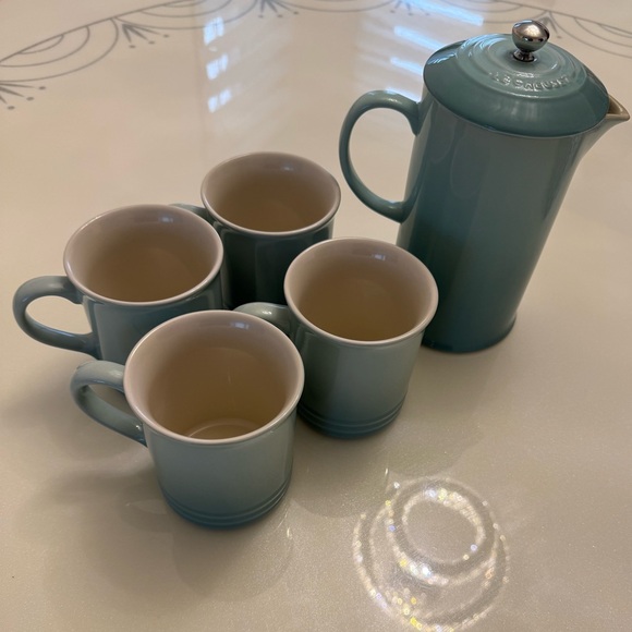 Le Creuset Other - Le Creuset Stoneware Tea / Coffee Set style sage – 5 Pieces